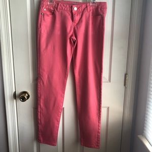 Celebrity Pink Coral Low Rise Skinny Stretch Jeans Size 9